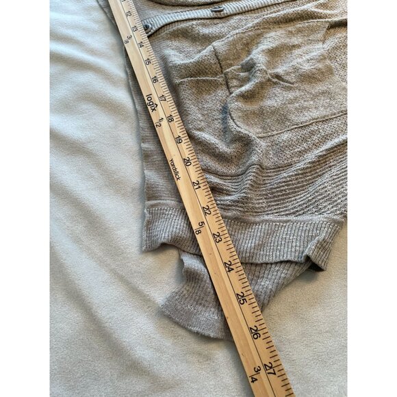 Free People Y2K Comfy Beige Long Knit Cardigan Pockets Bell sleeves BoHo Sz M - Picture 5 of 9